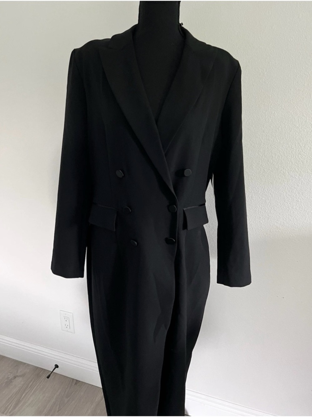 Express Black Double-Breasted Blazer Dress